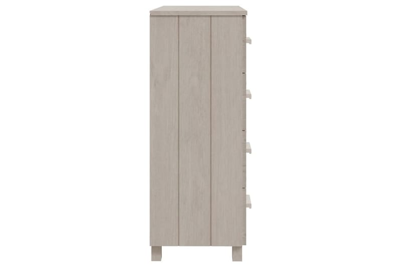 Skänk vit 79x40x103,5 cm massiv furu - Vit - Skänkar & sideboards