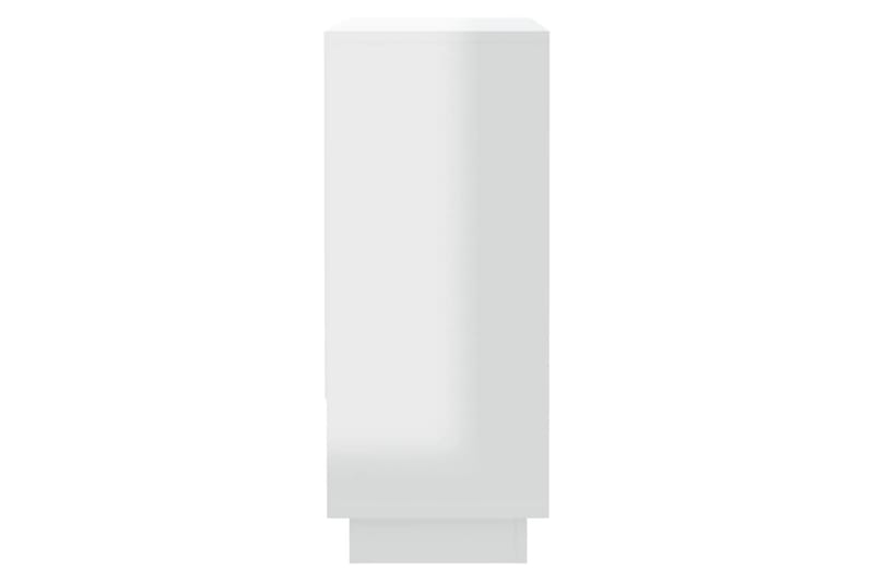 Skänk vit högglans 97x31x75 cm spånskiva - Vit högglans - Förvaring - Förvaringsmöbler - Skänkar & sideboards