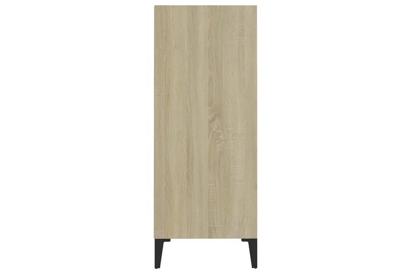 Skänk vit och sonoma-ek 57x35x90 cm spånskiva - Vit - Förvaring - Förvaringsmöbler - Skänkar & sideboards