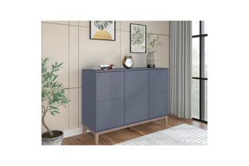 Skänk Pelle 120x41x85 cm, Grå/Wotan Ek - 120x41x85 cm, Grå/Wotan Ek - Förvaring - Förvaringsmöbler - Skänkar & sideboards