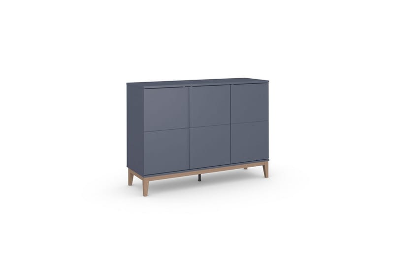 Skänk Pelle 120x41x85 cm, Grå/Wotan Ek - 120x41x85 cm, Grå/Wotan Ek - Förvaring - Förvaringsmöbler - Skänkar & sideboards