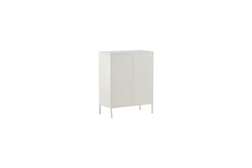 Skåp Misha - Vit, 40x80x102 - Förvaring - Förvaringsmöbler - Byrå