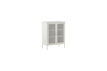 Skåp Misha - Vit, 40x80x102 - Förvaring - Förvaringsmöbler - Byrå