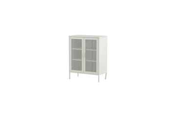 Skåp Misha - Vit, 40x80x102 - Förvaring - Förvaringsmöbler - Byrå