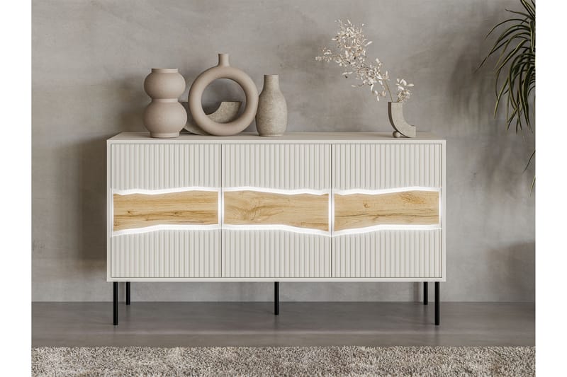 Stintino Skänk 144x40 cm - Beige/Brun - Förvaring - Förvaringsmöbler - Skänkar & sideboards