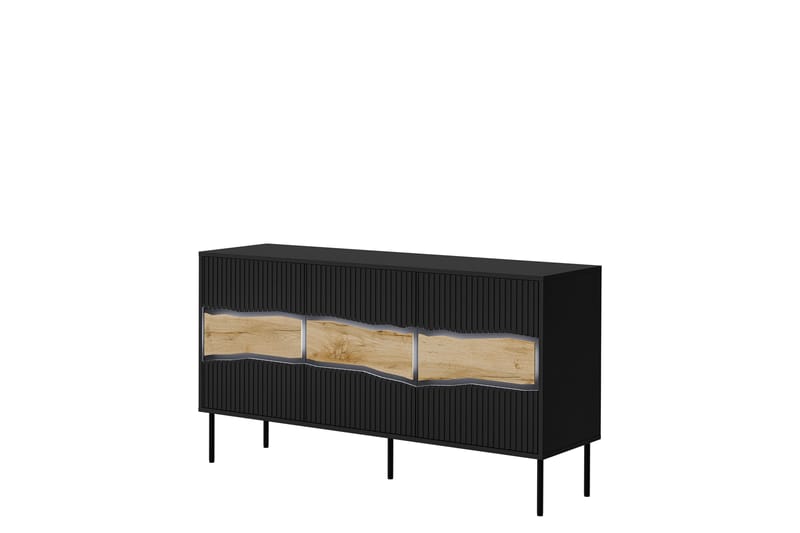 Stintino Skänk 144x40 cm - Svart/Brun - Förvaring - Förvaringsmöbler - Skänkar & sideboards