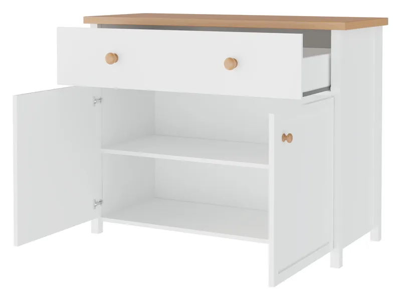Storys Förvaringsskåp 110x91 cm - Beige, ek - Förvaring - Förvaringsmöbler - Skänkar & sideboards