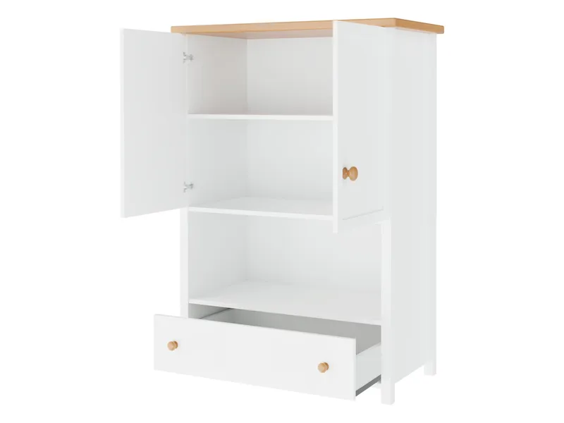 Storys Förvaringsskåp 85x132 cm - Beige, ek - Förvaring - Förvaringsmöbler - Byrå