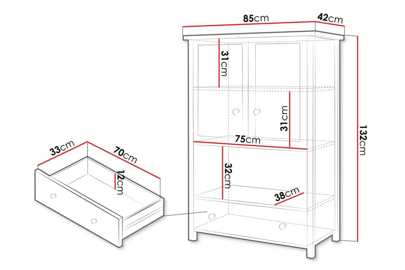 Storys Highboard - Vit - Förvaring - Förvaringsmöbler - Byrå