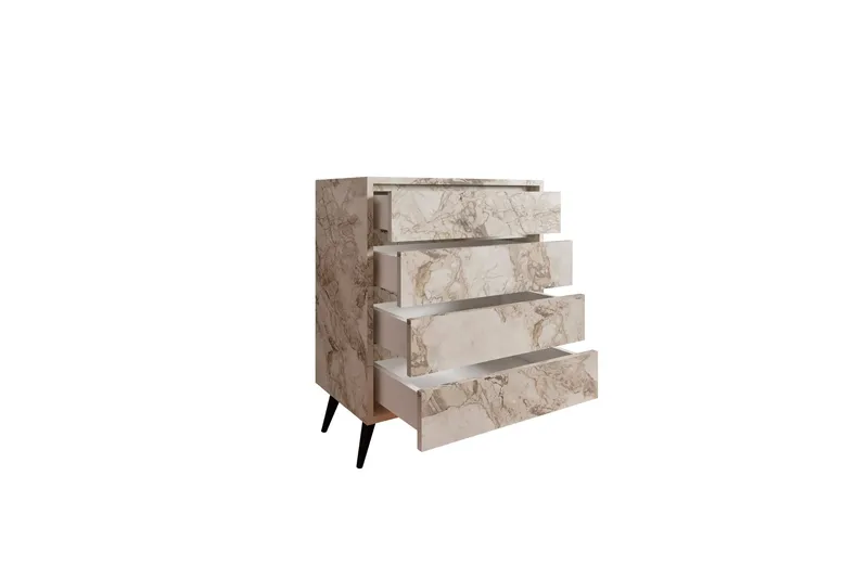 Suvera Byrå 70 cm - Vit marmor - Förvaring - Förvaringsmöbler - Byrå