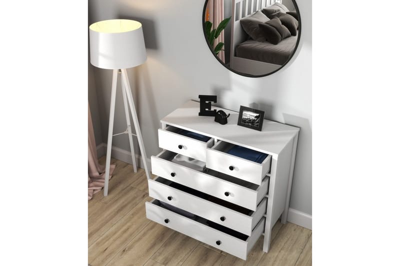 Talven Byrå 90 cm - Natur/Vit - Förvaring - Förvaringsmöbler - Byrå