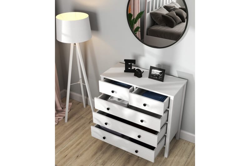 Talven Byrå 90 cm - Natur/Vit - Förvaring - Förvaringsmöbler - Byrå