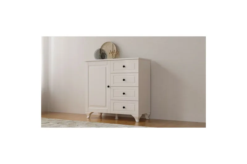 Thoro Hörnbyrå 87 cm - Matt Vit - Förvaring - Förvaringsmöbler - Byrå