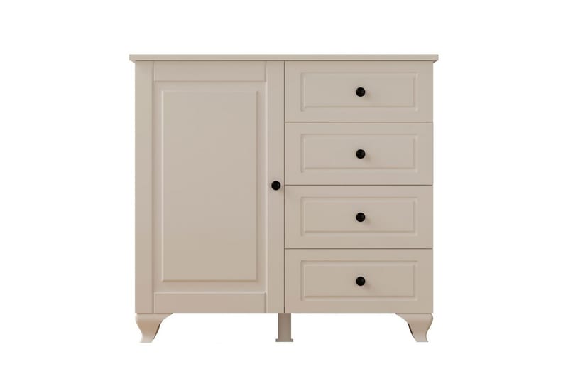 Thoro Hörnbyrå 87 cm, Matt Vit