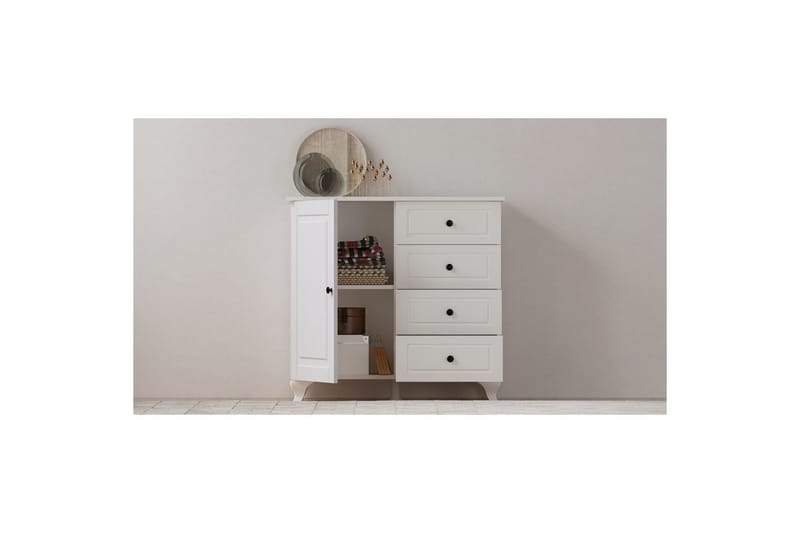 Thoro Hörnbyrå 87 cm - Matt Vit - Förvaring - Förvaringsmöbler - Byrå