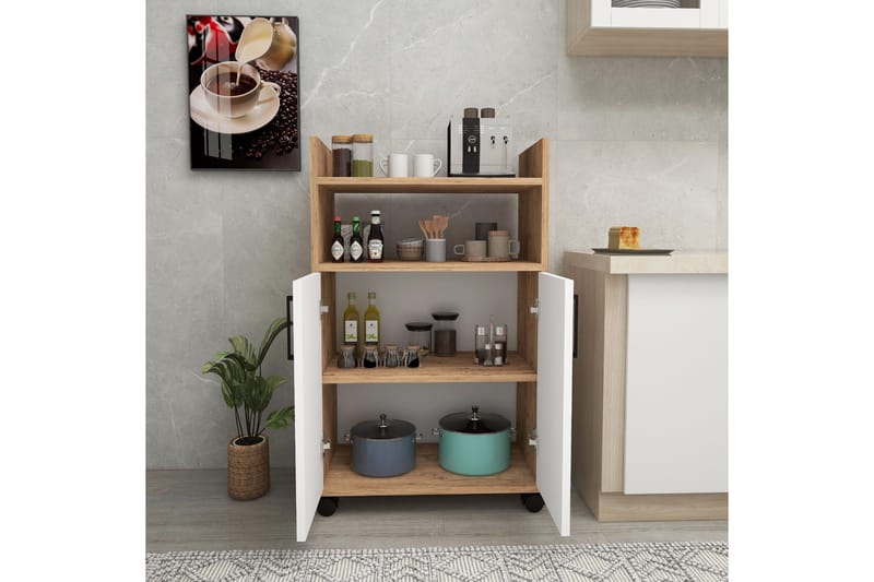 Tiraki Skåpsbyrå - Trä/Vit - Förvaring - Förvaringsmöbler - Byrå