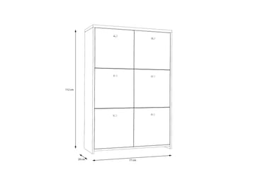 Toledor Sideboard 113x77 cm - Brun/Vit - Förvaring - Förvaringsmöbler - Skänkar & sideboards