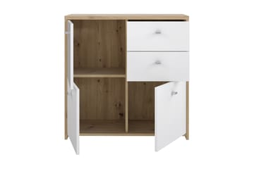 Toledor Sideboard 2 Lådor 74x77 cm - Brun/Vit - Förvaring - Förvaringsmöbler - Skänkar & sideboards