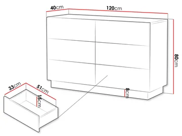 Torvalen Byrå 120 cm - svart - Förvaring - Förvaringsmöbler - Byrå