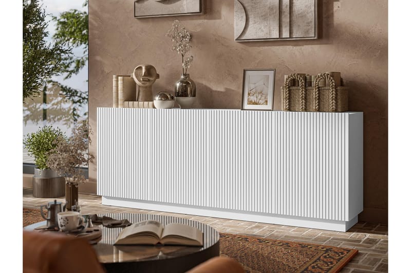 Torvalen Skänk 200x42 cm - Vit - Förvaring - Förvaringsmöbler - Skänkar & sideboards