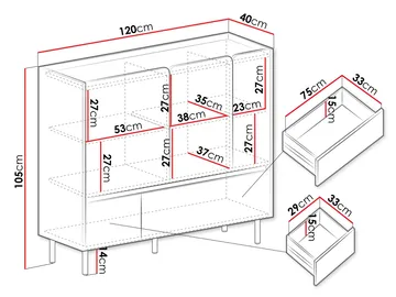 Travic Skänk 120 cm - Förvaring - Förvaringsmöbler - Byrå