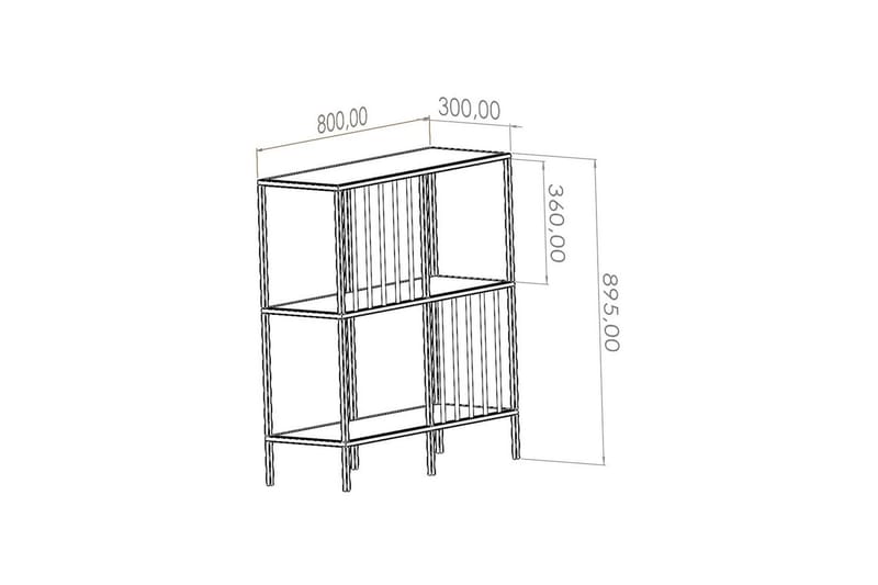 Travos Skänk 80x30 cm - Svart - Förvaring - Förvaringsmöbler - Skänkar & sideboards
