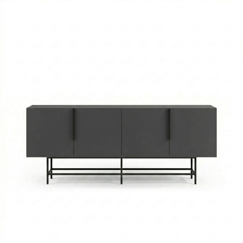 Truvia Konsol 200x77,9x40 cm - Antracit/Svart - Förvaring - Förvaringsmöbler - Skänkar & sideboards