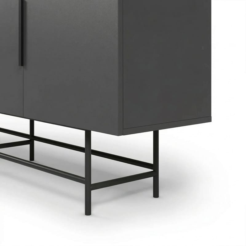Truvia Konsol 200x77,9x40 cm - Antracit/Svart - Förvaring - Förvaringsmöbler - Skänkar & sideboards
