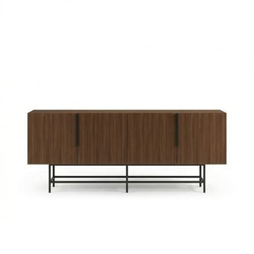 Truvia Konsol 200x77,9x40 cm - Milano Walnut och svart - Förvaring - Förvaringsmöbler - Skänkar & sideboards