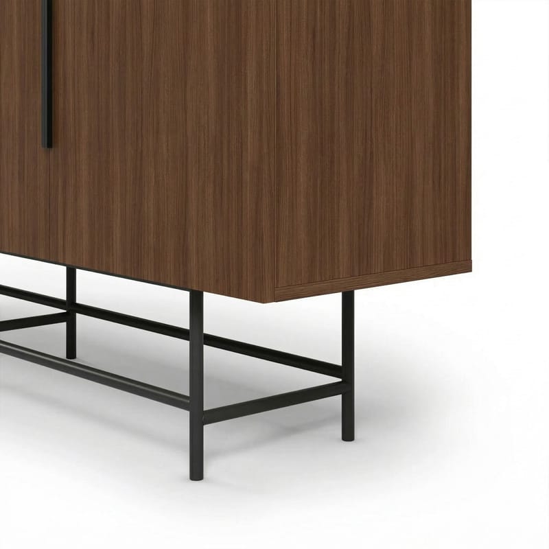 Truvia Konsol 200x77,9x40 cm - Milano Walnut och svart - Förvaring - Förvaringsmöbler - Skänkar & sideboards