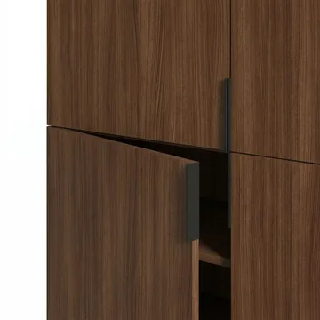 Truvia Sideboard 100x128x40 cm - Milano valnöt svart - Förvaring - Förvaringsmöbler - Skänkar & sideboards