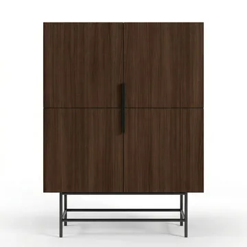 Truvia Sideboard 100x128x40 cm - Milano valnöt svart - Förvaring - Förvaringsmöbler - Skänkar & sideboards