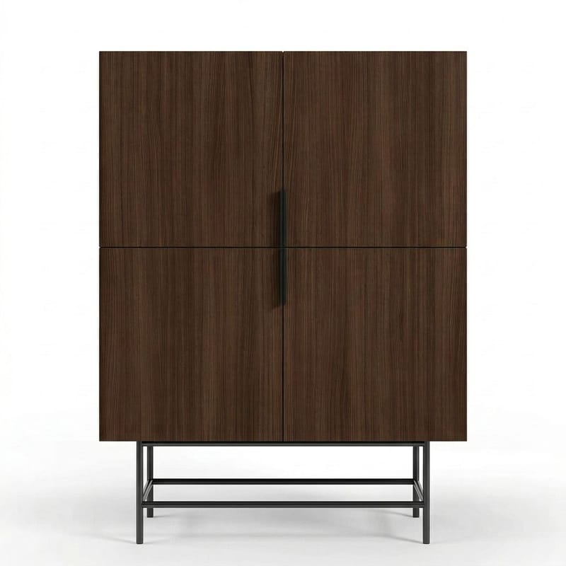 Truvia Sideboard 100x128x40 cm - Milano valnöt svart - Förvaring - Förvaringsmöbler - Skänkar & sideboards
