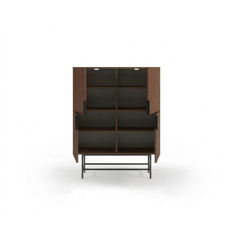 Truvia Sideboard 100x128x40 cm - Milano valnöt svart - Förvaring - Förvaringsmöbler - Skänkar & sideboards