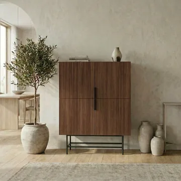 Truvia Sideboard 100x128x40 cm - Milano valnöt svart - Förvaring - Förvaringsmöbler - Skänkar & sideboards