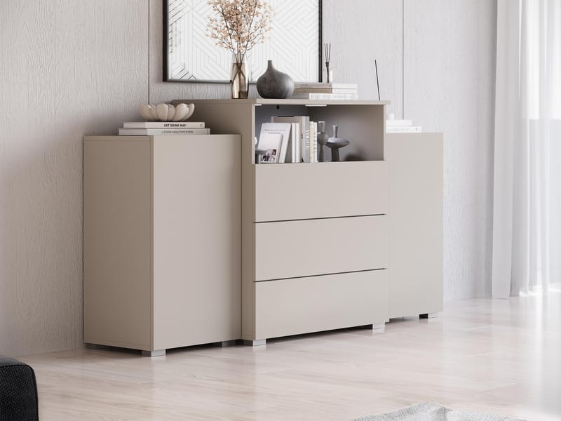 Urbanie Byrå 150 cm med LED - beige - Förvaring - Förvaringsmöbler - Skänkar & sideboards
