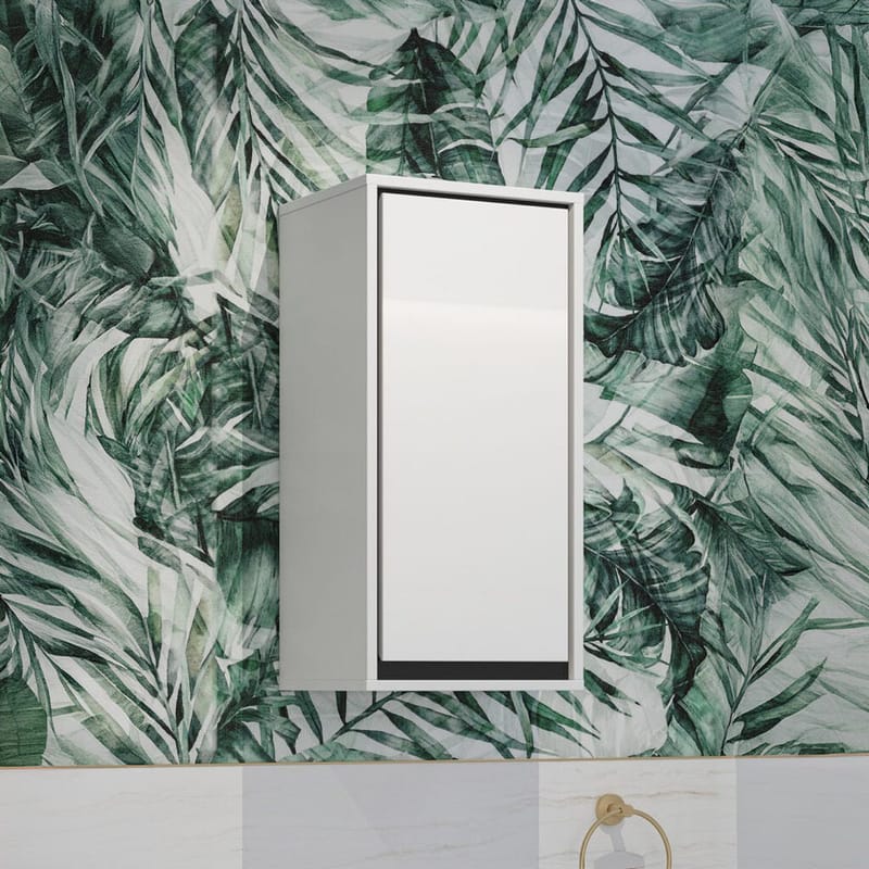 Väggskåp Irvine 1 Dörr - Vit Högglans - Förvaring - Förvaringsmöbler - Byrå