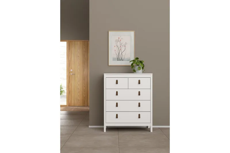 Vallvidera Byrå 82 cm - Vit - Förvaring - Förvaringsmöbler - Byrå