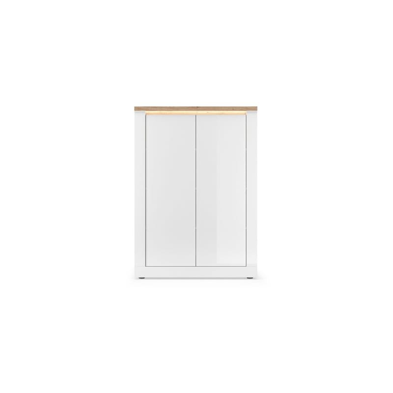 Vandesar Högskåp 160 cm - Natur/Vit - Förvaring - Förvaringsmöbler - Byrå