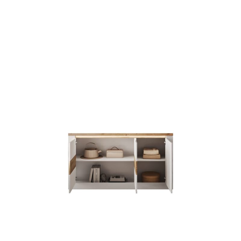 Vandesar Skänk 160 cm - Natur/Vit - Förvaring - Förvaringsmöbler - Skänkar & sideboards