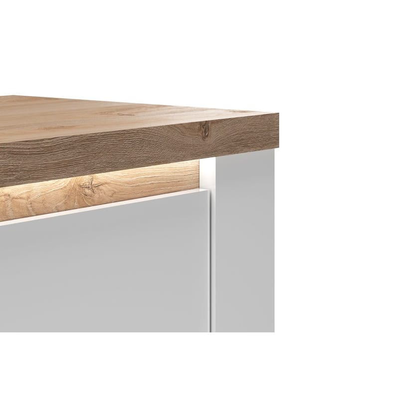 Vandesar Skänk 207 cm - Natur/Vit - Förvaring - Förvaringsmöbler - Skänkar & sideboards