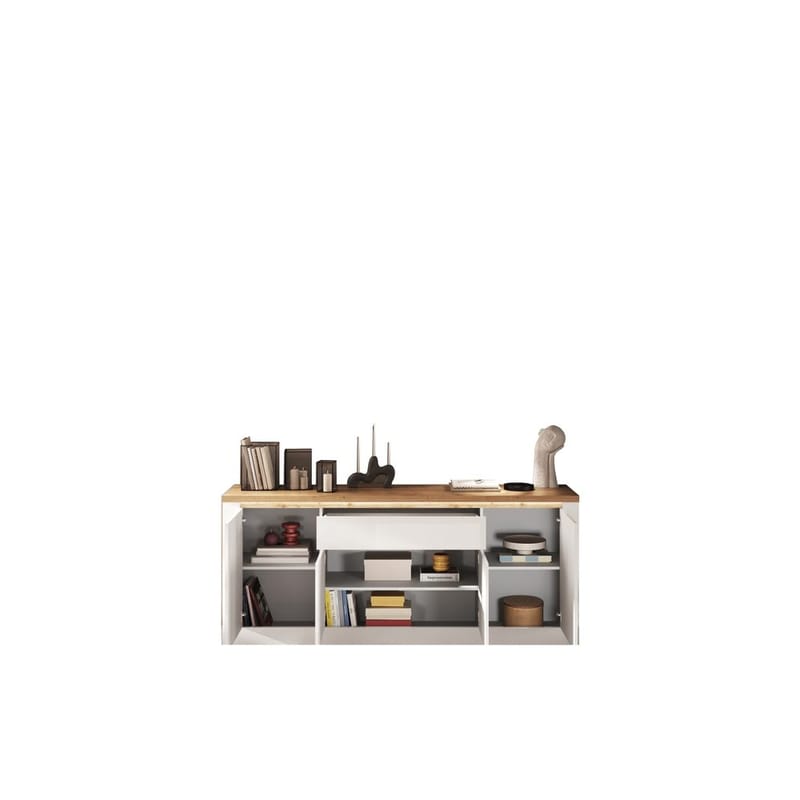 Vandesar Skänk 207 cm - Natur/Vit - Förvaring - Förvaringsmöbler - Skänkar & sideboards
