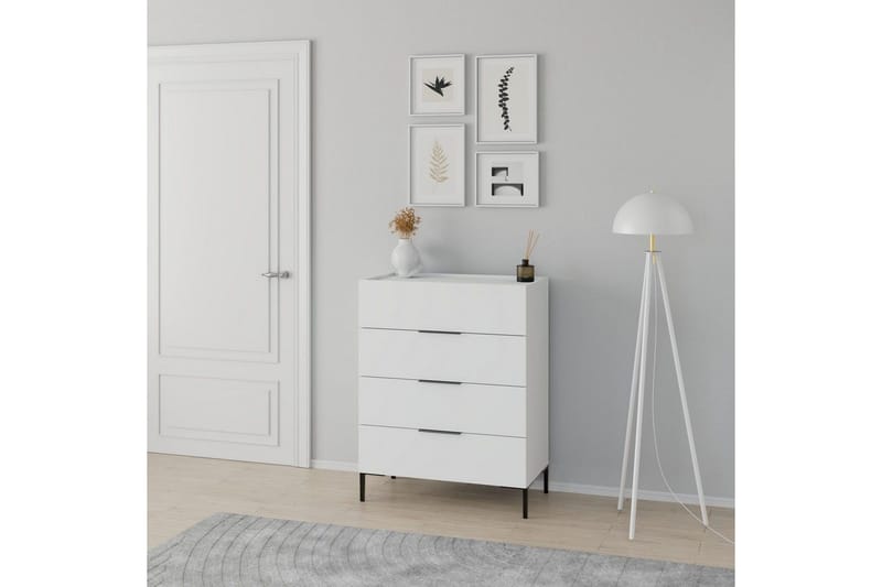 Vanlig byrå utan överskåp Byrå Matul Vit Vit - Förvaring - Förvaringsmöbler - Byrå