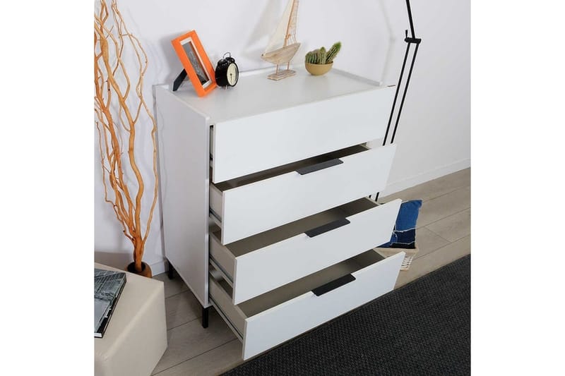 Vanlig byrå utan överskåp Byrå Matul Vit Vit - Förvaring - Förvaringsmöbler - Byrå