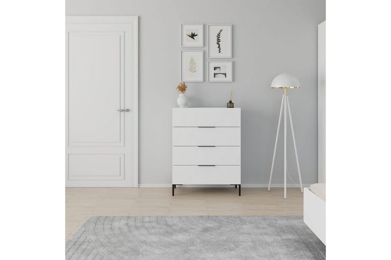 Vanlig byrå utan överskåp Byrå Matul Vit Vit - Förvaring - Förvaringsmöbler - Byrå
