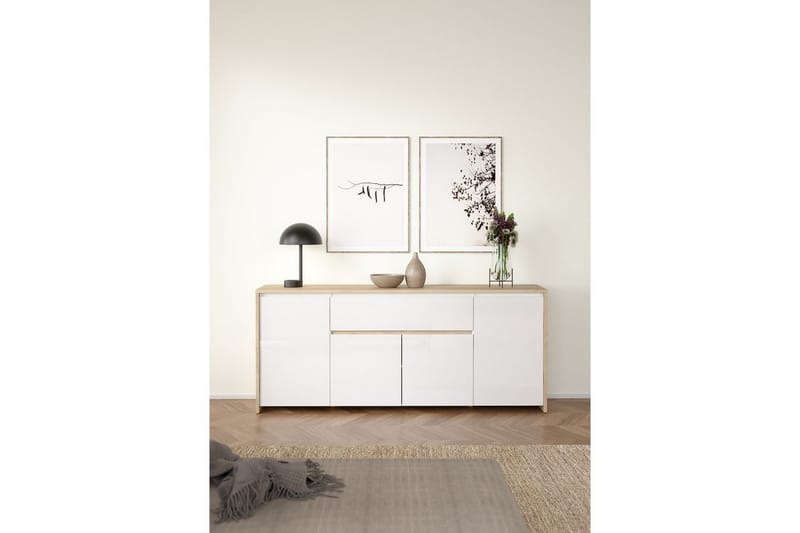 Varun Skänk 197x48 cm - Vit - Förvaring - Förvaringsmöbler - Skänkar & sideboards