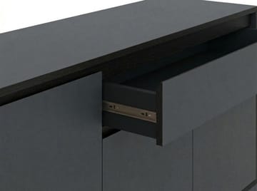Velar Konsol 180x80x40 cm - Antracit/Wood Black/Svart - Förvaring - Förvaringsmöbler - Skänkar & sideboards