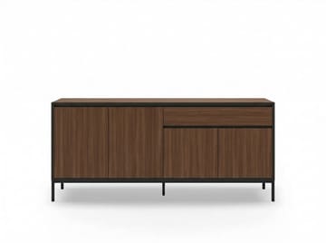 Velar Konsol 180x80x40 cm - Milano Walnut, Wood Black, Black - Förvaring - Förvaringsmöbler - Skänkar & sideboards