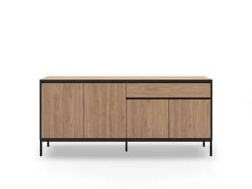 Velar Konsol 180x80x40 cm - Naturlig ek, Wood Black, svart - Förvaring - Förvaringsmöbler - Skänkar & sideboards