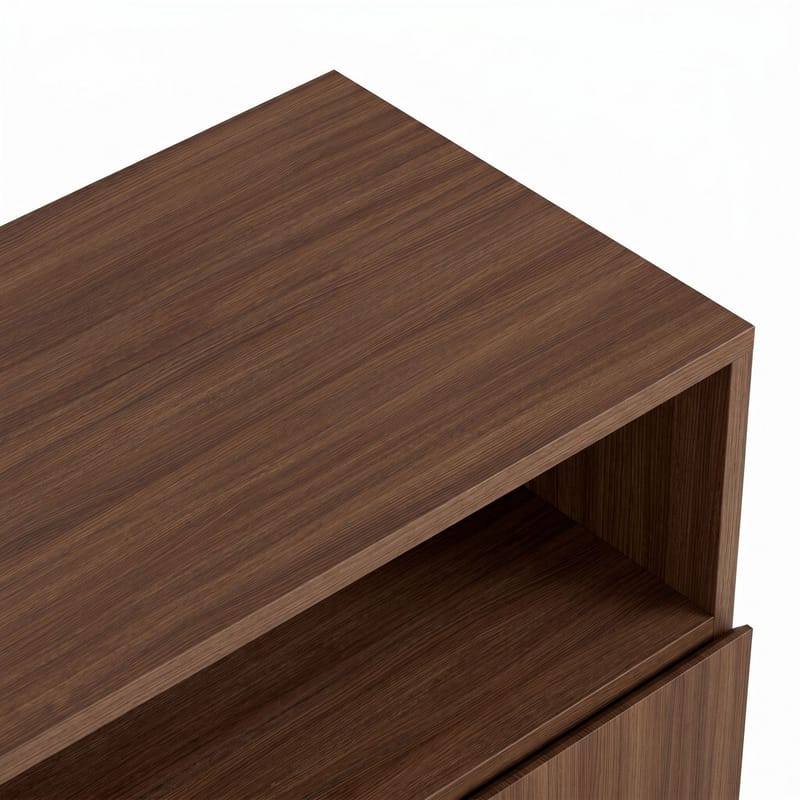 Vindor Sideboard 80x80x40 cm - Milano Walnut och svart - Förvaring - Förvaringsmöbler - Skänkar & sideboards
